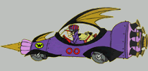 Dick Dastardly and Muttley in their Mean Machine car