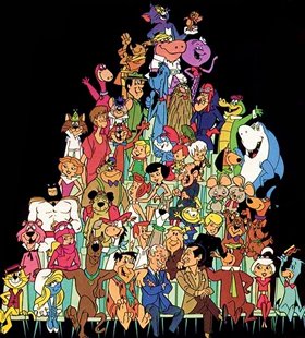 Some of the Hanna-Barbera cartoon characters (Click here to see a much larger version of this image in a pop-up window)