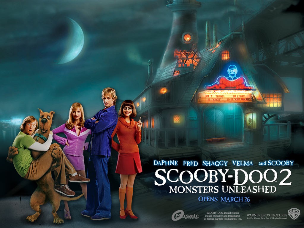 "Scooby-Doo 2: Monsters Unleashed" movie desktop wallpaper (1024 x 768 pixels)