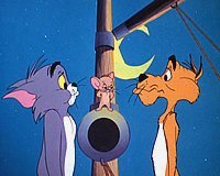 Tom, Jerry and the ginger cat (from "Cat and Dupli-cat", 1966)