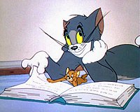 Tom and Jerry (from "Mouse Trouble", 1944)