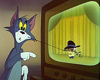 Tom with Jerry's Uncle Pecos (from "Pecos Pest", 1955) - Click here to watch a movie clip (QuickTime format - 659 KB)