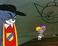 Tom and Nibbles (from "Touché, Pussy Cat!", 1954) - Click here to listen to an audio clip (WAV format - 86.9 KB)