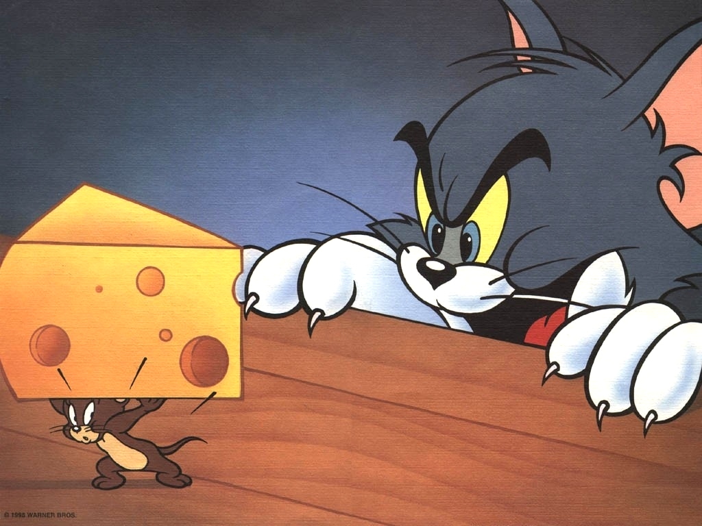 "Tom and Jerry" desktop wallpaper (1024 x 768 pixels)