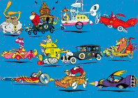 All eleven Wacky Racers (Click here to see a complete list of them, including wallpaper and animated GIFs of them all)