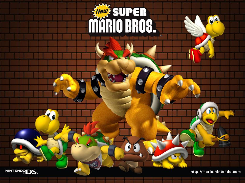 "New Super Mario Bros." desktop wallpaper 2 (1024 x 768 pixels)