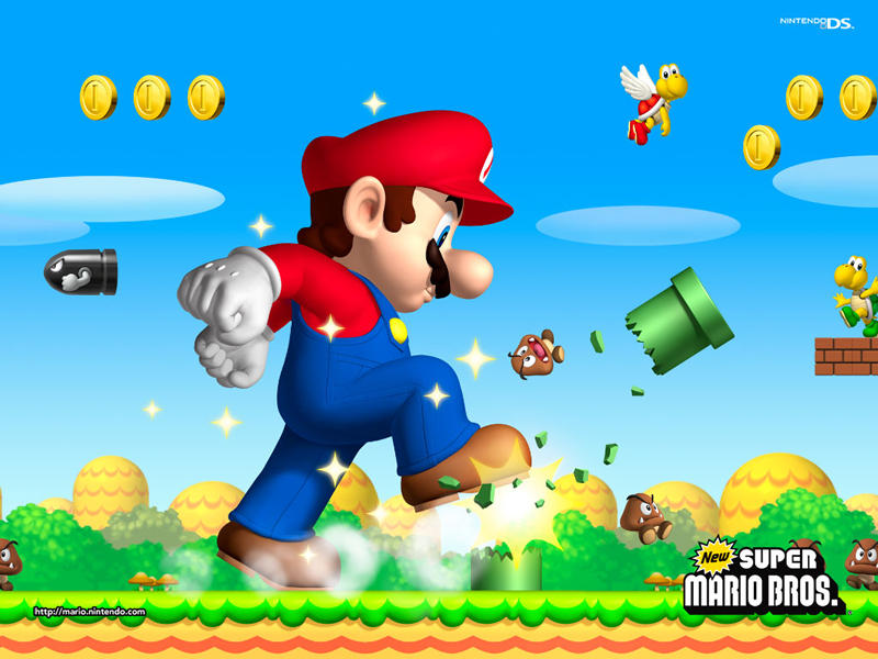 "New Super Mario Bros." desktop wallpaper 3 (800 x 600 pixels)