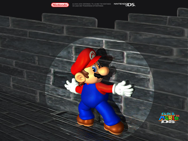 "Super Mario 64 DS" desktop wallpaper (800 x 600 pixels)