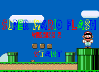 Screenshots from this website's "Super Mario Brothers: Super Mario Flash" game (Click here to play it)