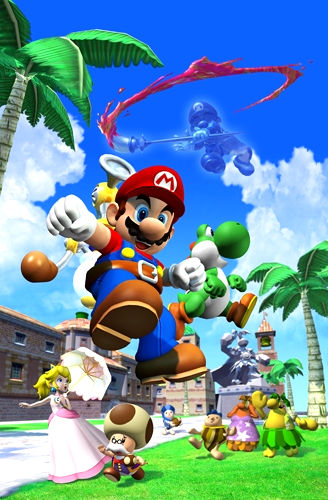 Some of the cast of "Super Mario Sunshine"

(Click here to play a Flash "Super Mario Sunshine" game)