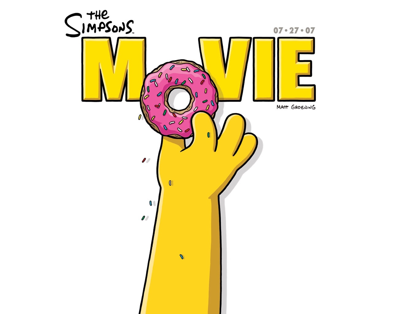 "The Simpsons Movie" desktop wallpaper (1280 x 1024 pixels)