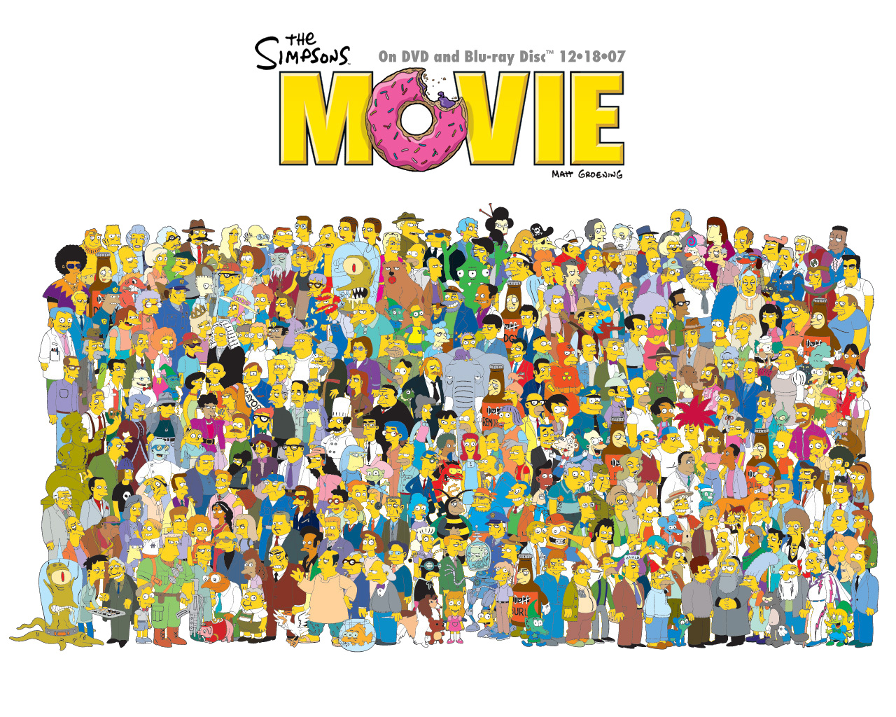"The Simpsons Movie" desktop wallpaper 2 (1280 x 1024 pixels)