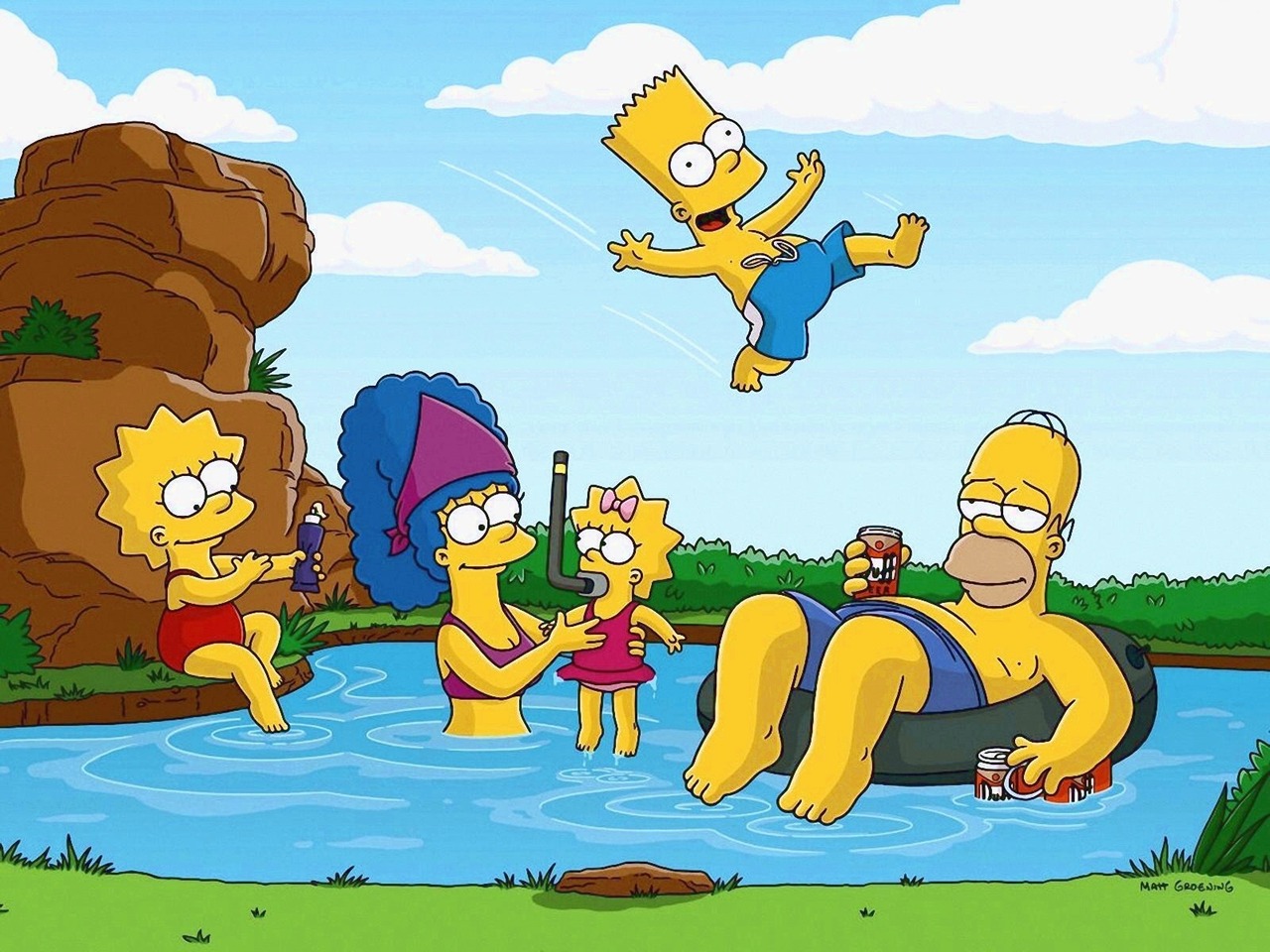 "The Simpsons" desktop wallpaper (1280 x 960 pixels)
