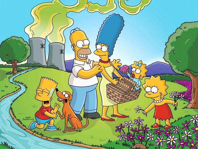 "The Simpsons" desktop wallpaper 4 (800 x 600 pixels)