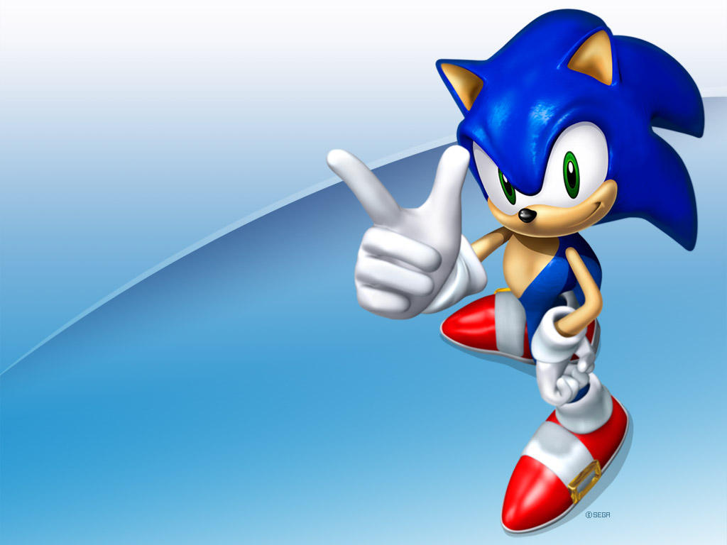 "Sonic the Hedgehog" desktop wallpaper (1024 x 768 pixels)